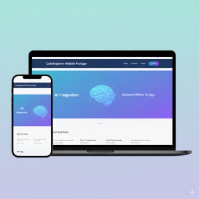 Codedelgniter Website Package - (AI Integration - Delivered Within 40 Days)