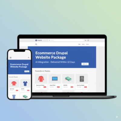 Ecommerce Drupal Website Package - (AI Integration - Delivered Within 25 Days)