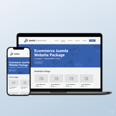 Ecommerce Joomla Website Package - (AI Integration - Delivered Within 25 Days)