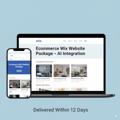 Ecommerce Wix Website Package - (AI Integration - Delivered Within 25 Days)