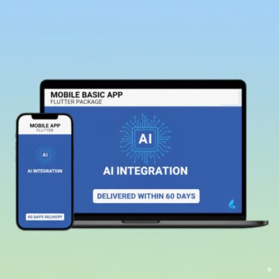 Mobile Basic App Flutter Package - (AI Integration - Delivered Within 90 Days)