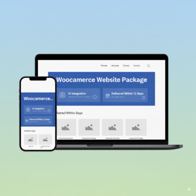 Woocommerce Website Package - (AI Integration - Delivered Within 25 Days)