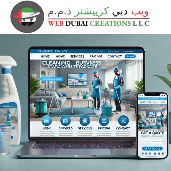 Cleaning Services Business Static Website Package - (Delivered Within 3 Days)