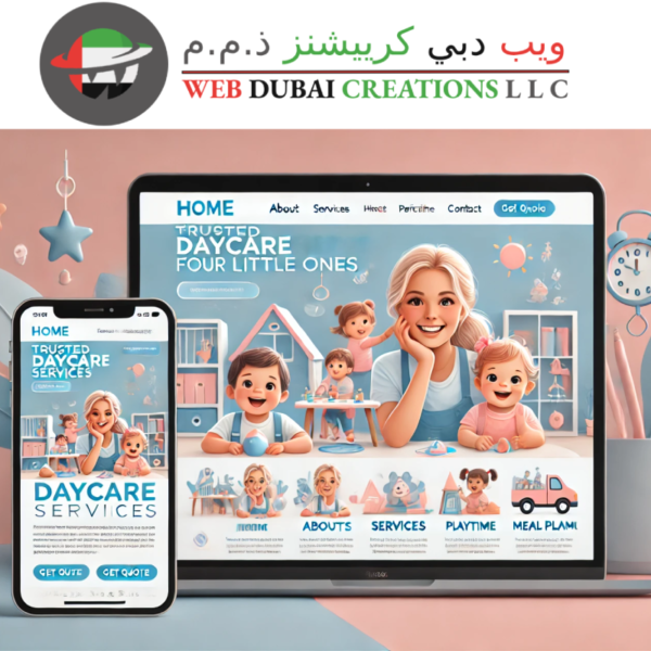 Daycare Services Booming Business Static Website Package - (Delivered Within 3 Days)