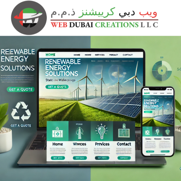 Renewable Energy Solutions Static Website Package - (Delivered Within 3 Days)