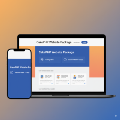 CakePHP Website Package – (AI Integration – Delivered Within 40 Days)