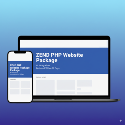 ZEND PHP Website Package - (AI Integration - Delivered Within 40 Days)