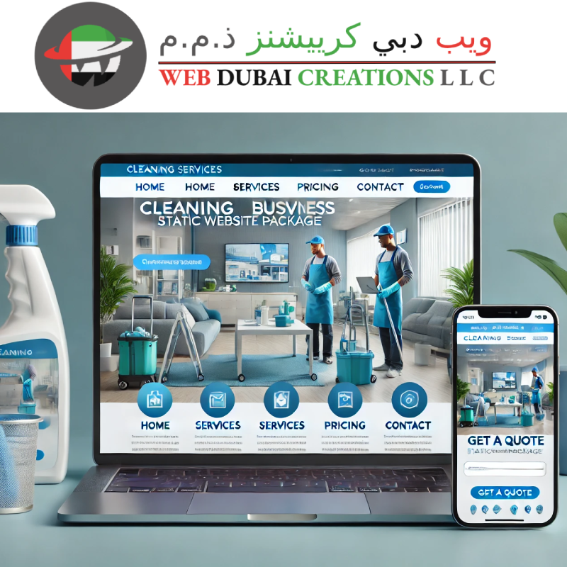 Cleaning Services Business One Landing Website Package – (AI Integration – Delivered Within 3 Days)